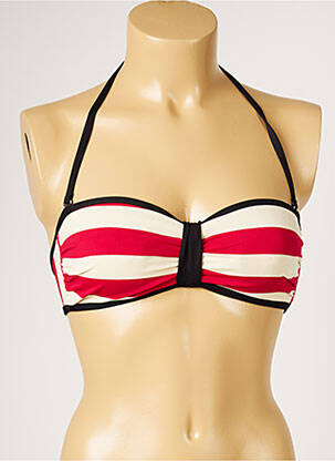Sutien de costum de baie top sutien modelat top sutien modelat roșu LIVIA femeie