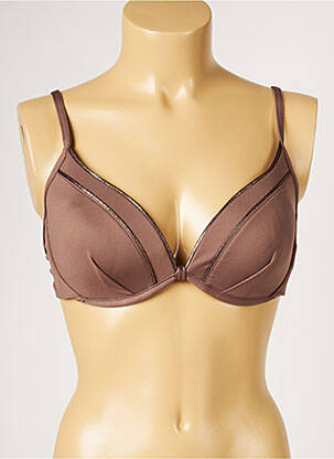 Sutien de costum de baie top sutien modelat top sutien modelat maro LIVIA femeie