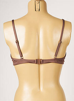 Sutien de costum de baie top sutien modelat top sutien modelat maro LIVIA femeie