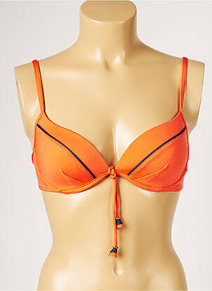 Sutien de costum de baie top sutien modelat top sutien modelat portocalie LIVIA femeie
