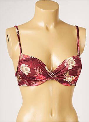 Sutien de costum de baie top sutien modelat top sutien modelat maro LIVIA femeie