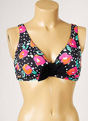 Sutien de costum de baie top sutien modelat top sutien modelat negru LIVIA femeie