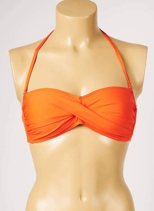 Sutien de costum de baie top sutien modelat top sutien modelat portocaliu LIVIA femme