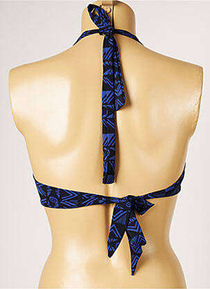 Sutien de costum de baie elasticitate top sutien push-up albastru LIVIA femeie