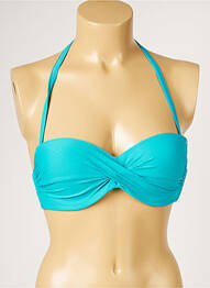 Sutien de costum de baie elasticitate top bentiță albastru LIVIA femme