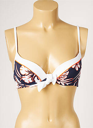 Sutien de costum de baie elasticitate top sutien modelat albastru LIVIA femeie