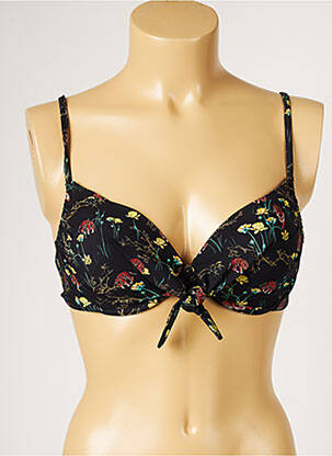 Sutien de costum de baie elasticitate top sutien modelat negru LIVIA femeie