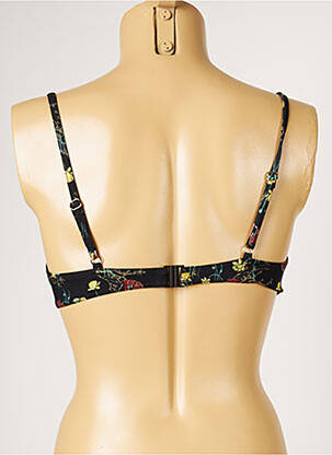 Sutien de costum de baie elasticitate top sutien modelat negru LIVIA femeie