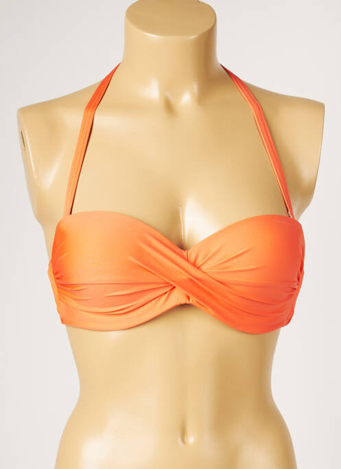 Sutien de costum de baie elasticitate top bentiță portocaliu LIVIA femme