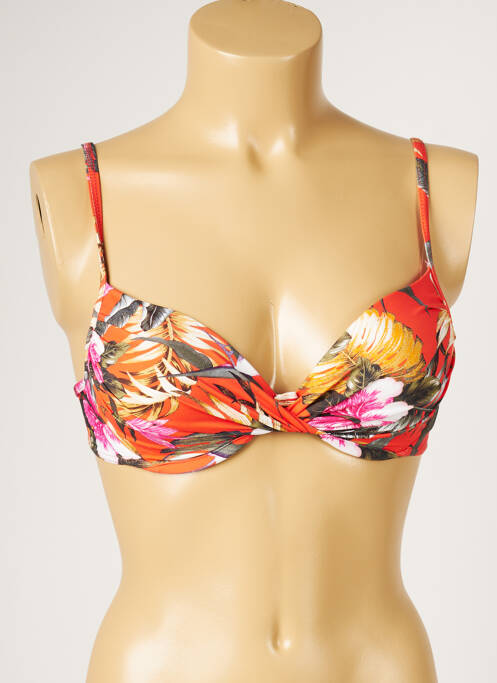 Sutien de costum de baie elasticitate top sutien modelat portocaliu LIVIA femme