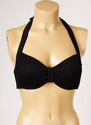 Sutien de costum de baie elasticitate top sutien modelat negru LIVIA femeie