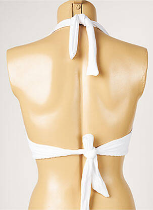Sutien de costum de baie elasticitate top sutien modelat alb LIVIA femeie