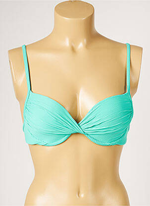 Sutien de costum de baie elasticitate top sutien modelat verde LIVIA femeie