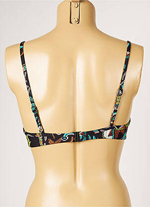 Sutien de costum de baie elasticitate top sutien modelat negru LIVIA femeie
