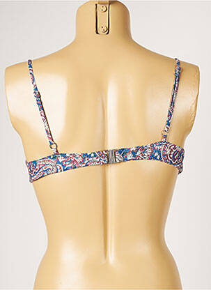 Sutien de costum de baie elasticitate top sutien modelat albastru LIVIA femeie