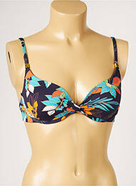 Sutien de costum de baie elasticitate top sutien modelat albastru LIVIA femeie