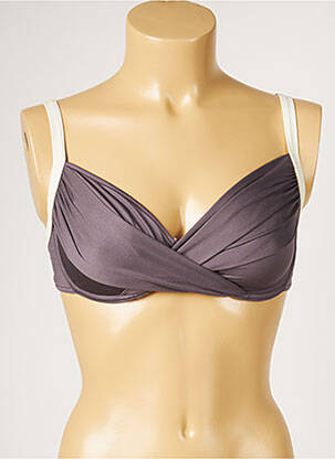 Sutien de costum de baie elasticitate gri LIVIA femeie