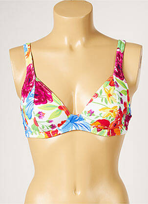 Sutien de costum de baie elasticitate alb LIVIA femeie