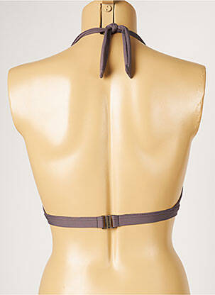 Sutien de costum de baie elasticitate top sutien modelat gri LIVIA femeie