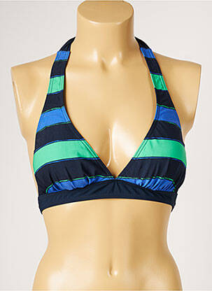Sutien de costum de baie elasticitate top sutien modelat albastru LIVIA femeie
