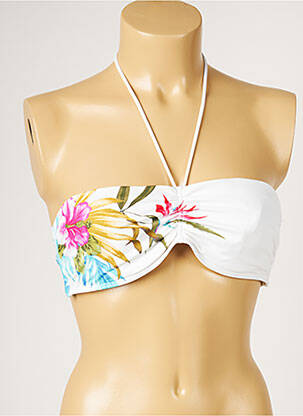 Sutien de costum de baie elasticitate alb LIVIA femeie