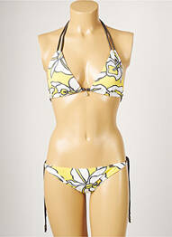 Costum de baie din două piese elasticitate top triunghiuri galben BANANA MOON femme