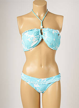 Costum de baie din două piese elasticitate top sutien modelat albastru BANANA MOON femeie