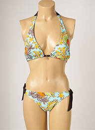 Costum de baie din două piese elasticitate sutien cu susținere înaltă și burete detașabil albastru BANANA MOON femme