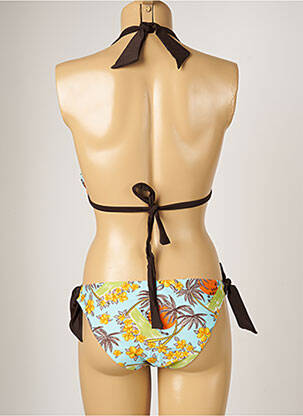 Costum de baie din două piese elasticitate sutien cu susținere înaltă și burete detașabil albastru BANANA MOON femeie