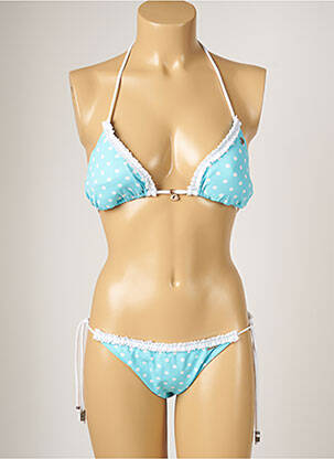 Costum de baie din două piese elasticitate top sutien modelat albastru BANANA MOON femeie