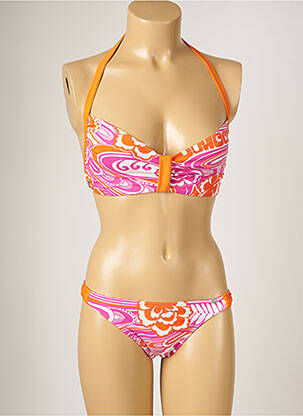 Costum de baie din două piese elasticitate roz BANANA MOON femeie