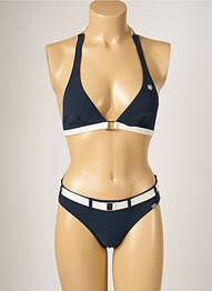 Costum de baie din două piese elasticitate top triunghiuri albastru BANANA MOON femme