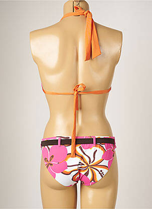 Costum de baie din două piese elasticitate top triunghiuri roz BANANA MOON femeie