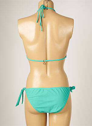 Costum de baie din două piese elasticitate top triunghiuri verde BANANA MOON femeie