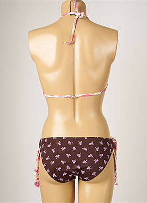 Costum de baie din două piese elasticitate top triunghiuri maro BANANA MOON femeie