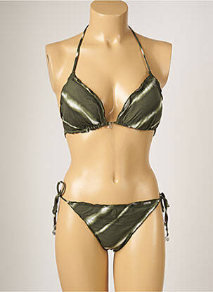 Costum de baie din două piese elasticitate top sutien modelat verde BANANA MOON femeie