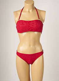 Costum de baie din două piese elasticitate top sutien modelat roșu BANANA MOON femme