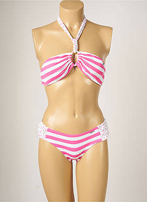 Costum de baie din două piese elasticitate top sutien modelat roz BANANA MOON femeie