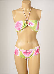 Costum de baie din două piese elasticitate top sutien modelat roz BANANA MOON femme