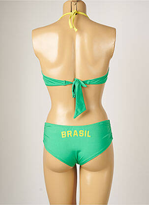 Costum de baie din două piese elasticitate top sutien modelat verde BANANA MOON femeie