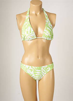 Costum de baie din două piese elasticitate top triunghiuri verde BANANA MOON femeie