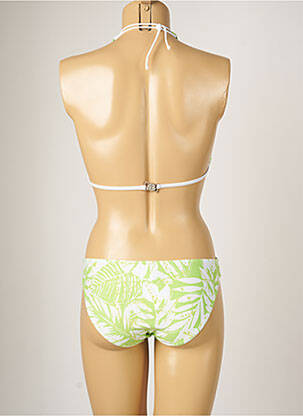Costum de baie din două piese elasticitate top triunghiuri verde BANANA MOON femeie