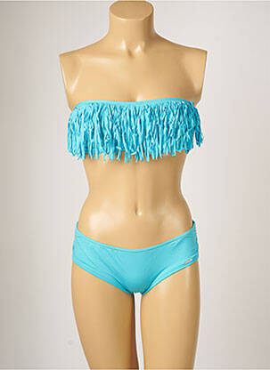 Costum de baie din două piese elasticitate top bentiță albastru BANANA MOON femeie