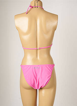 Costum de baie din două piese elasticitate top triunghiuri roz BANANA MOON femeie