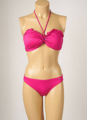 Costum de baie din două piese elasticitate top sutien modelat roz BANANA MOON femeie