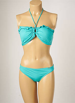 Costum de baie din două piese elasticitate top sutien modelat albastru BANANA MOON femeie