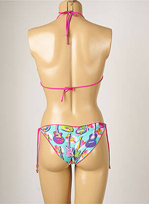 Costum de baie din două piese elasticitate top sutien modelat albastru BANANA MOON femeie