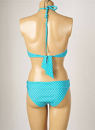 Costum de baie din două piese elasticitate top sutien modelat albastru BANANA MOON femeie