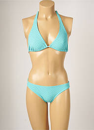 Costum de baie din două piese elasticitate top triunghiuri albastru BANANA MOON femeie