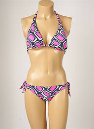 Costum de baie din două piese elasticitate top sutien modelat roz BANANA MOON femme